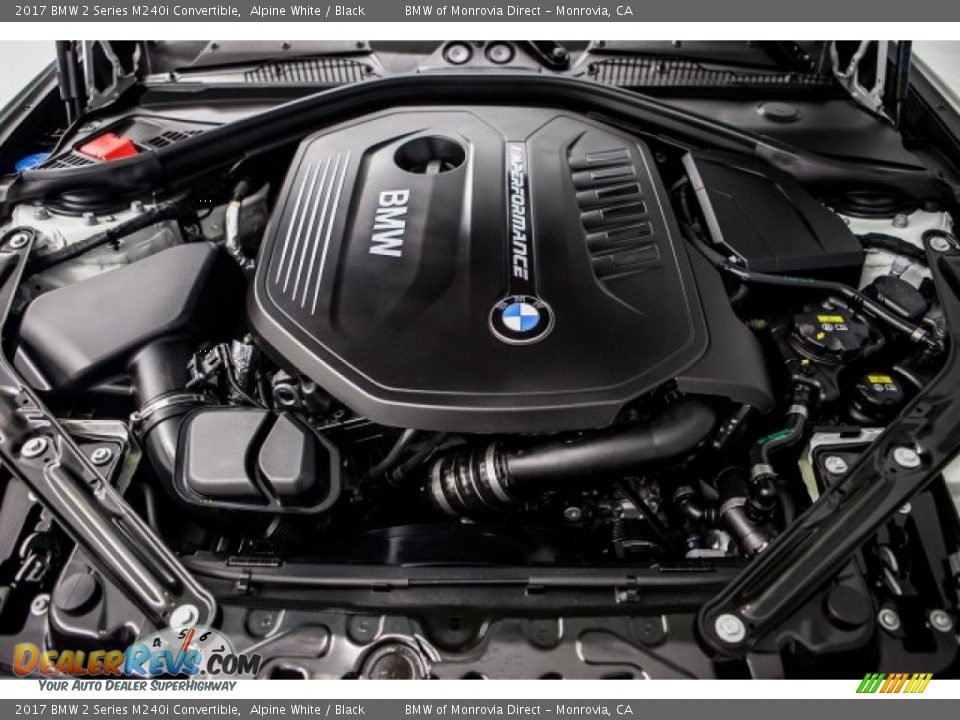 2017 BMW 2 Series M240i Convertible Alpine White / Black Photo #8