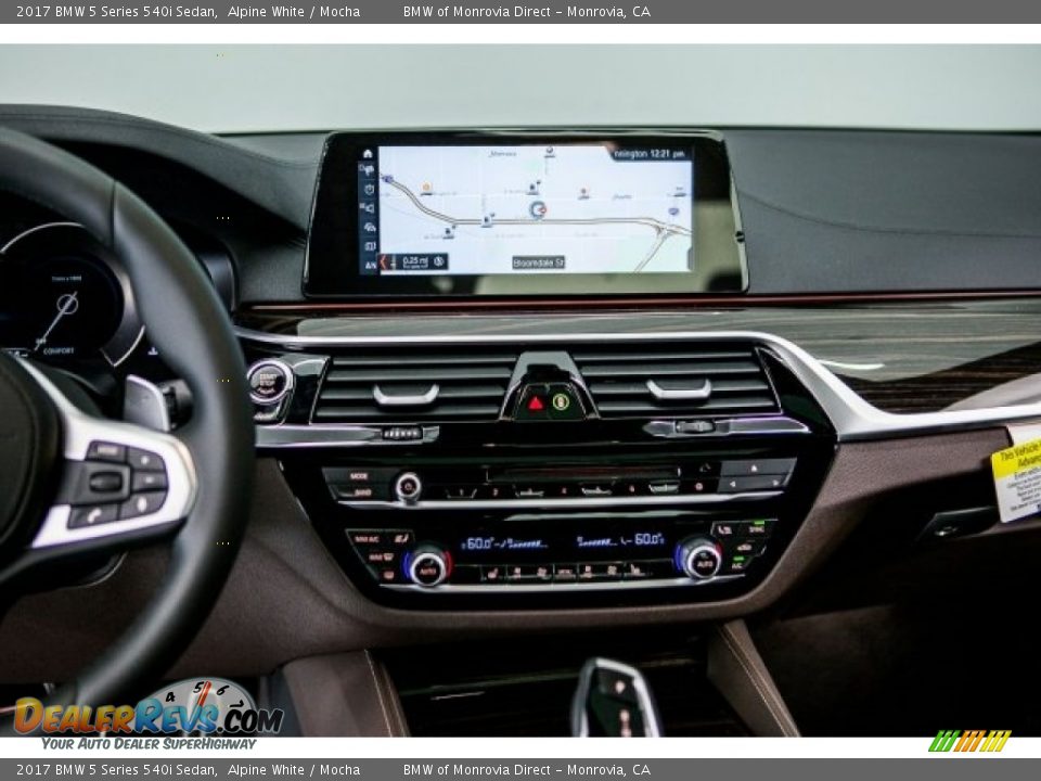 2017 BMW 5 Series 540i Sedan Alpine White / Mocha Photo #6