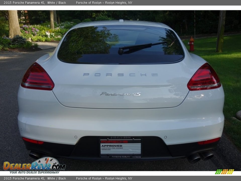 2015 Porsche Panamera 4S White / Black Photo #5