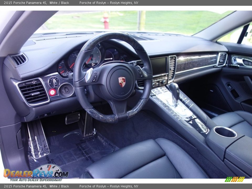 2015 Porsche Panamera 4S White / Black Photo #20