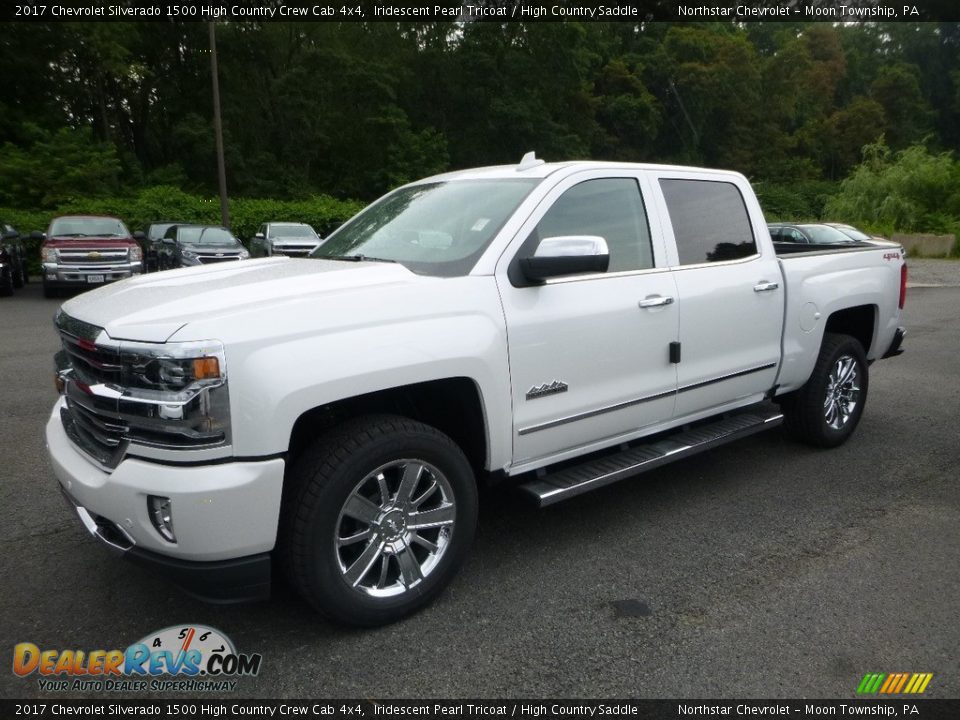 2017 Chevrolet Silverado 1500 High Country Crew Cab 4x4 Iridescent Pearl Tricoat / High Country Saddle Photo #1