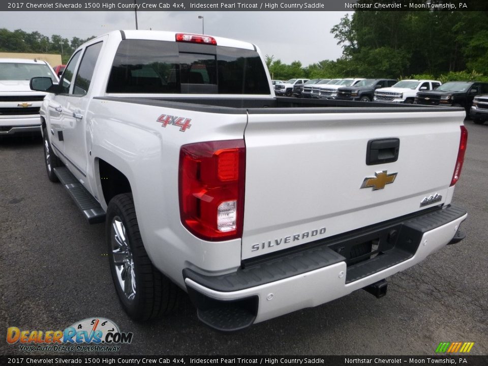 2017 Chevrolet Silverado 1500 High Country Crew Cab 4x4 Iridescent Pearl Tricoat / High Country Saddle Photo #3