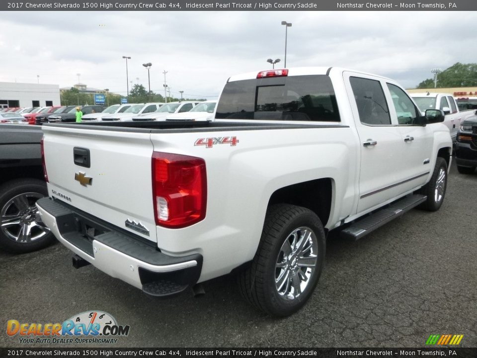 2017 Chevrolet Silverado 1500 High Country Crew Cab 4x4 Iridescent Pearl Tricoat / High Country Saddle Photo #5
