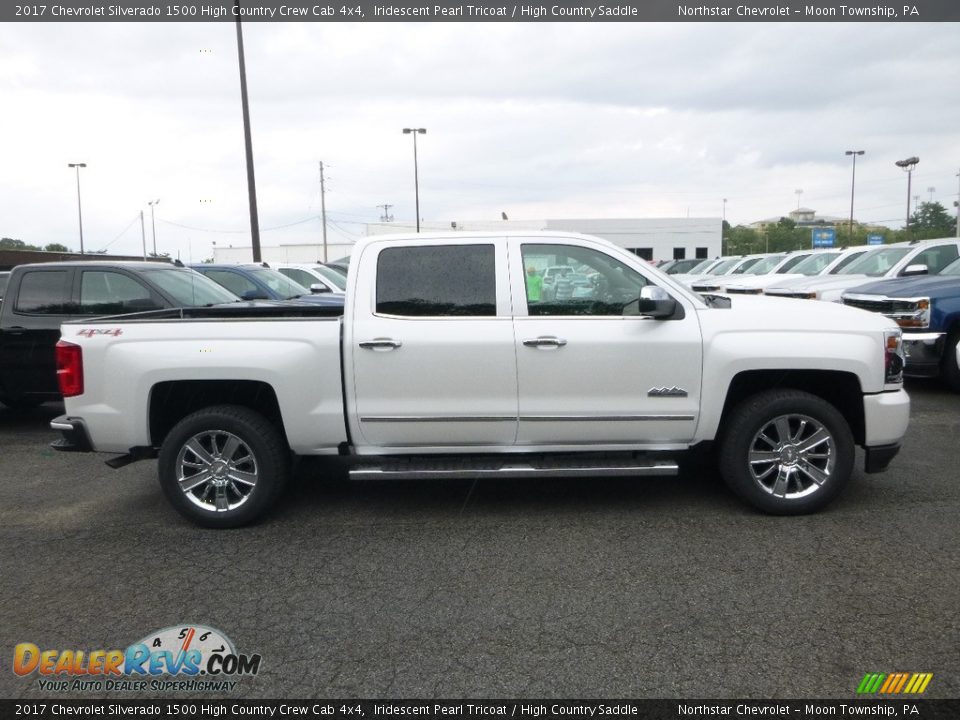 2017 Chevrolet Silverado 1500 High Country Crew Cab 4x4 Iridescent Pearl Tricoat / High Country Saddle Photo #6