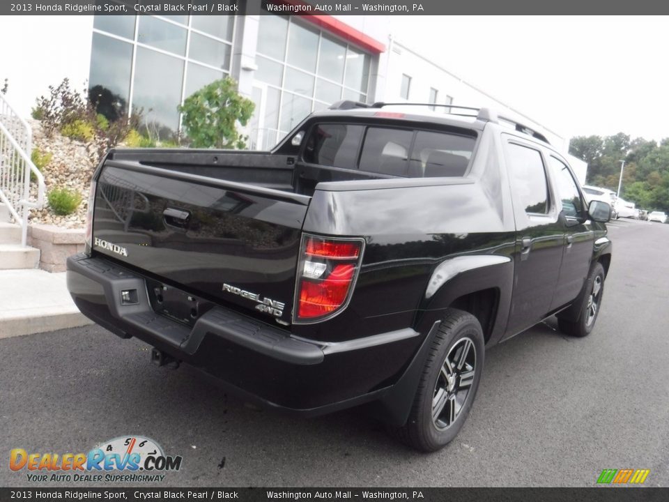 2013 Honda Ridgeline Sport Crystal Black Pearl / Black Photo #11