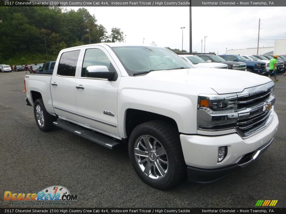 2017 Chevrolet Silverado 1500 High Country Crew Cab 4x4 Iridescent Pearl Tricoat / High Country Saddle Photo #7