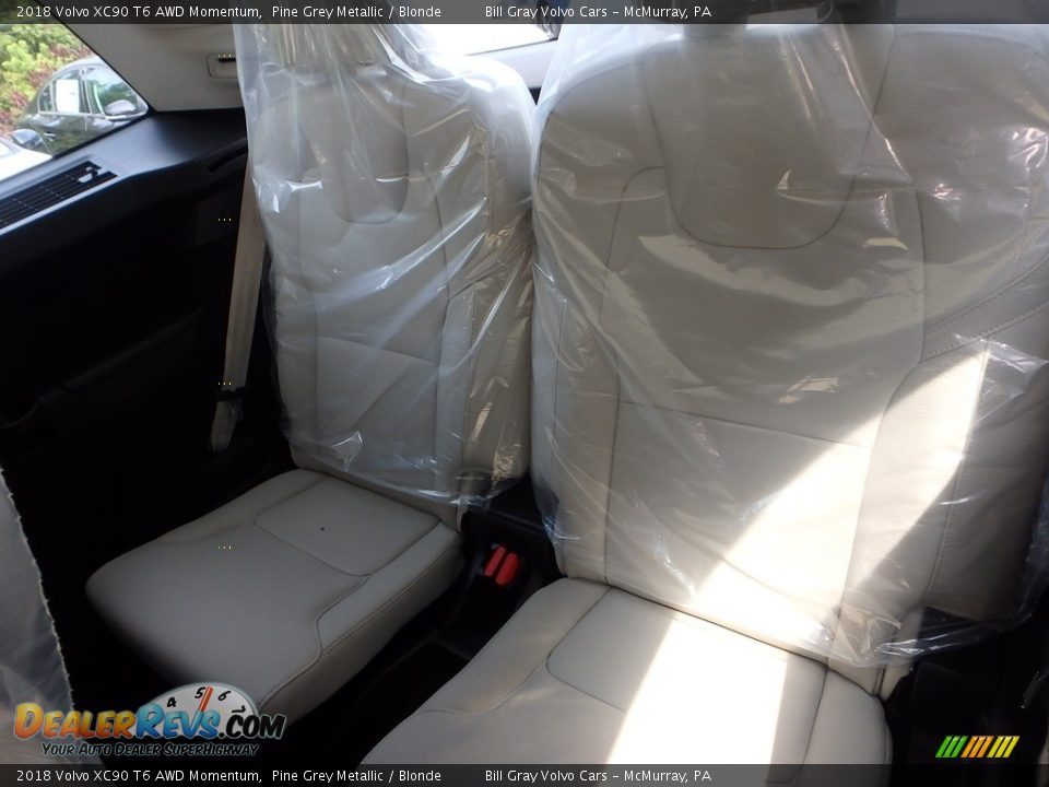 2018 Volvo XC90 T6 AWD Momentum Pine Grey Metallic / Blonde Photo #9