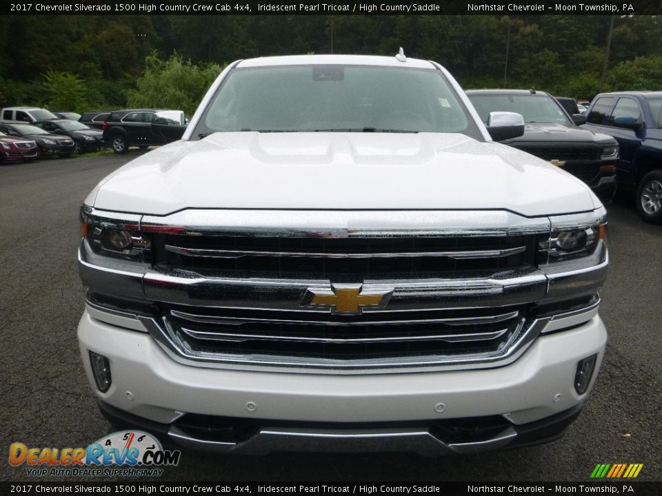 2017 Chevrolet Silverado 1500 High Country Crew Cab 4x4 Iridescent Pearl Tricoat / High Country Saddle Photo #8