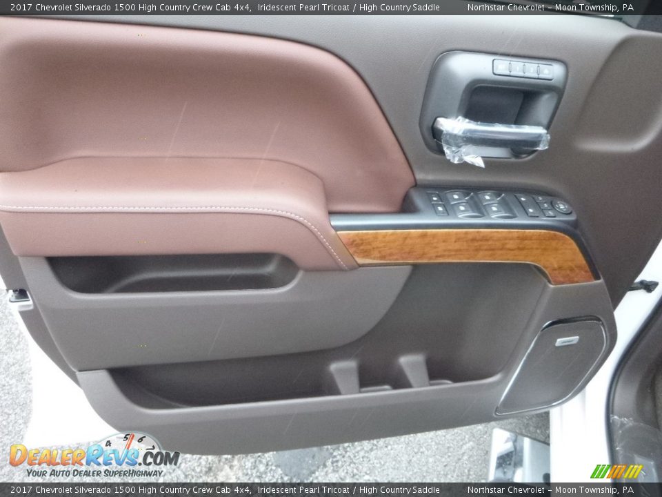 2017 Chevrolet Silverado 1500 High Country Crew Cab 4x4 Iridescent Pearl Tricoat / High Country Saddle Photo #13