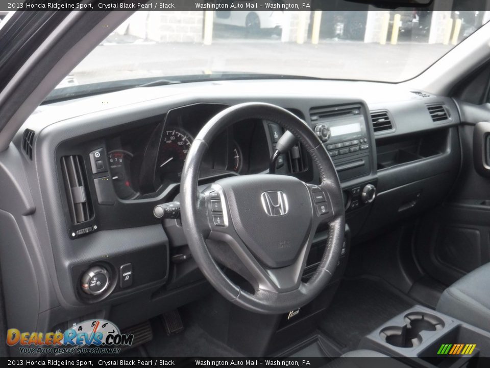 2013 Honda Ridgeline Sport Crystal Black Pearl / Black Photo #18