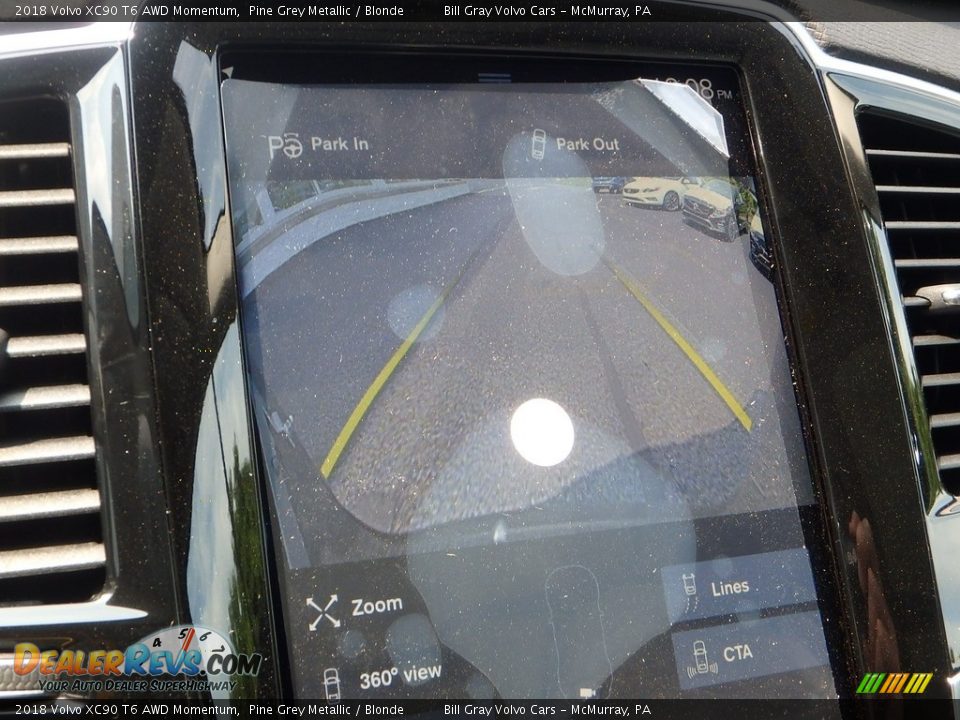 2018 Volvo XC90 T6 AWD Momentum Pine Grey Metallic / Blonde Photo #15
