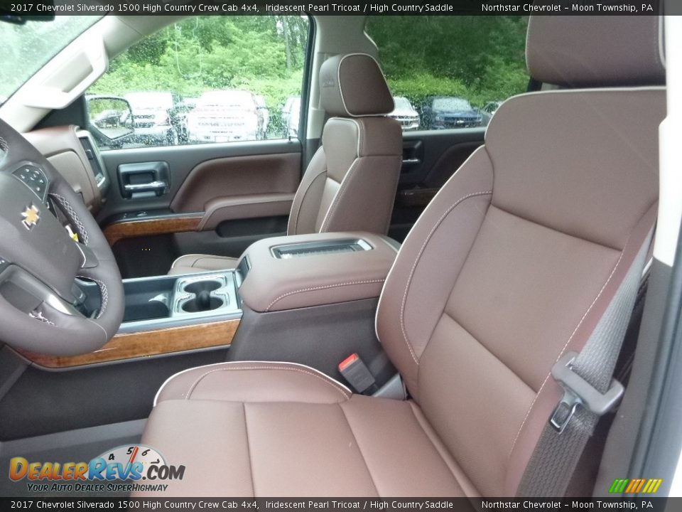 2017 Chevrolet Silverado 1500 High Country Crew Cab 4x4 Iridescent Pearl Tricoat / High Country Saddle Photo #14