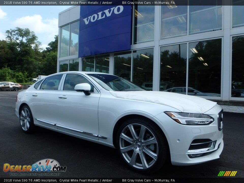 Front 3/4 View of 2018 Volvo S90 T6 AWD Inscription Photo #1