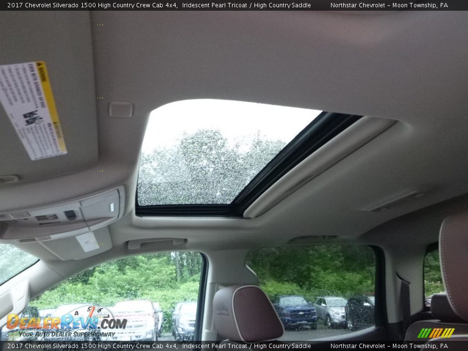 2017 Chevrolet Silverado 1500 High Country Crew Cab 4x4 Iridescent Pearl Tricoat / High Country Saddle Photo #15