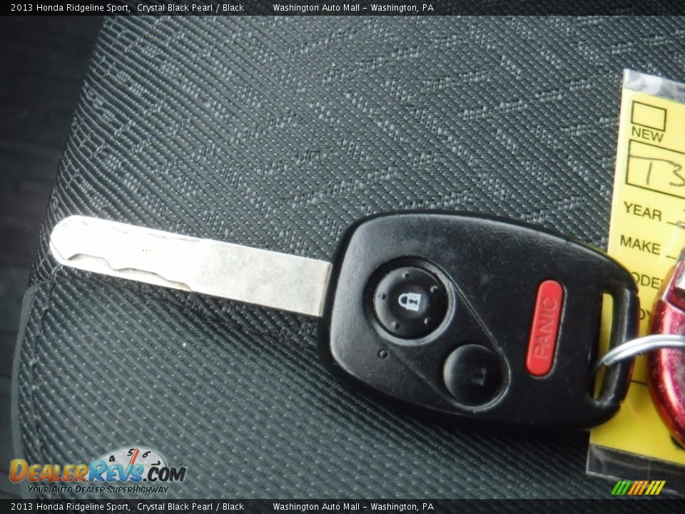 2013 Honda Ridgeline Sport Crystal Black Pearl / Black Photo #27