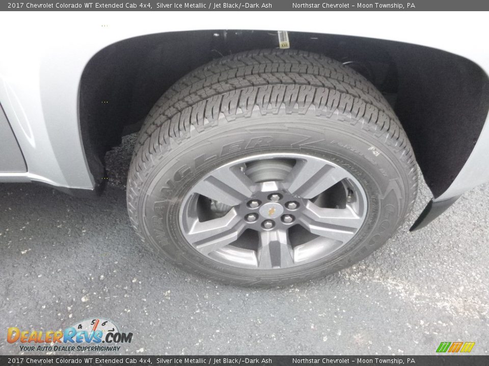 2017 Chevrolet Colorado WT Extended Cab 4x4 Silver Ice Metallic / Jet Black/­Dark Ash Photo #8