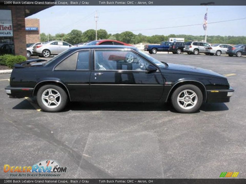 1986 Buick LeSabre Grand National Coupe Black / Gray Photo #8