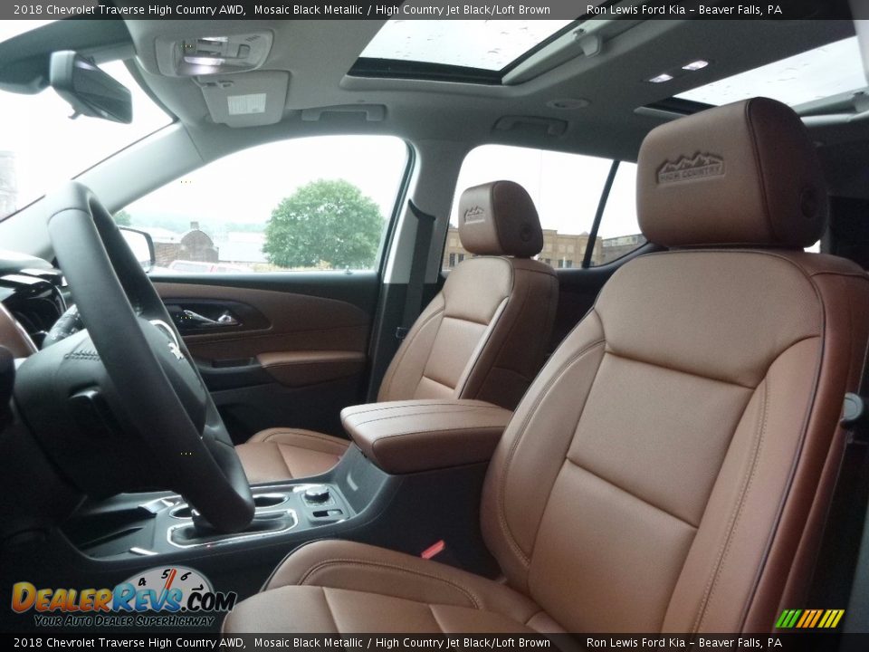 Front Seat of 2018 Chevrolet Traverse High Country AWD Photo #10