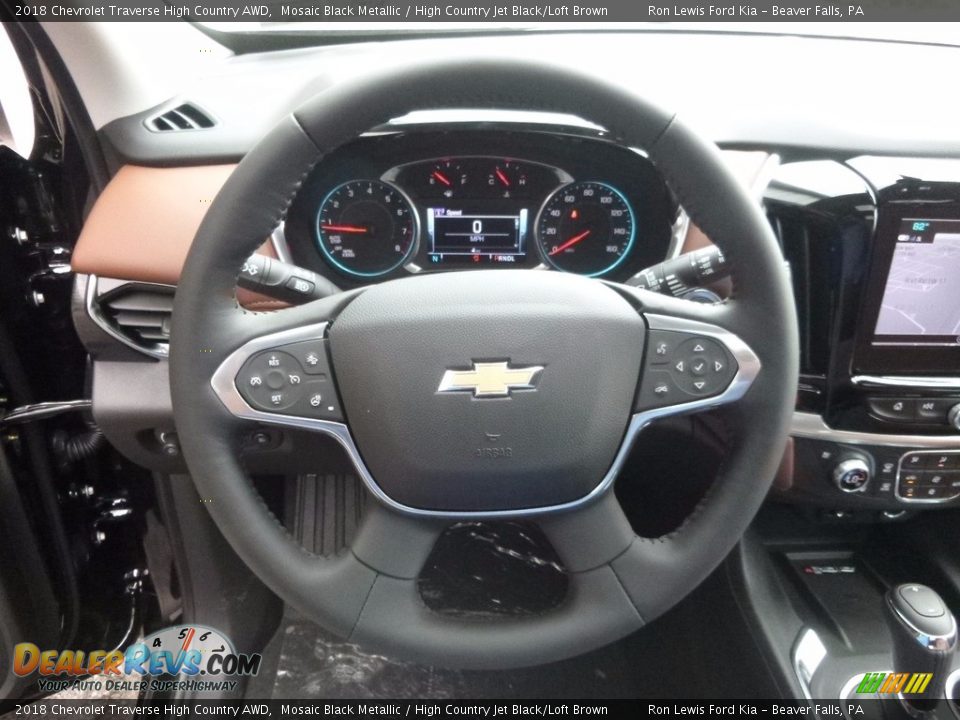 2018 Chevrolet Traverse High Country AWD Steering Wheel Photo #16