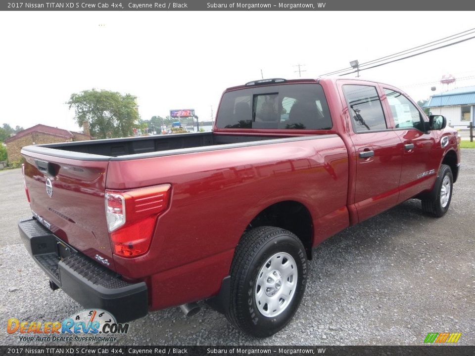 2017 Nissan TITAN XD S Crew Cab 4x4 Cayenne Red / Black Photo #4