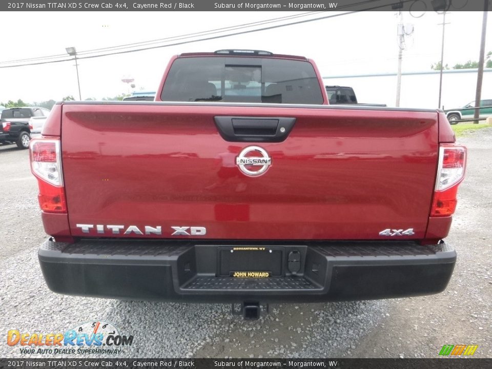 2017 Nissan TITAN XD S Crew Cab 4x4 Cayenne Red / Black Photo #5