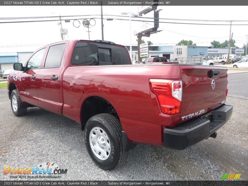 2017 Nissan TITAN XD S Crew Cab 4x4 Cayenne Red / Black Photo #6