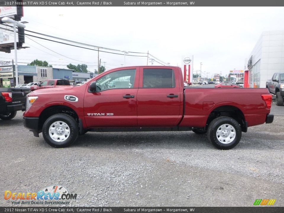 2017 Nissan TITAN XD S Crew Cab 4x4 Cayenne Red / Black Photo #7