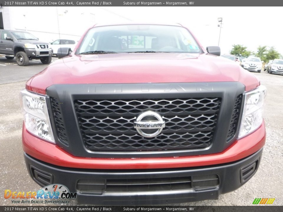 2017 Nissan TITAN XD S Crew Cab 4x4 Cayenne Red / Black Photo #9