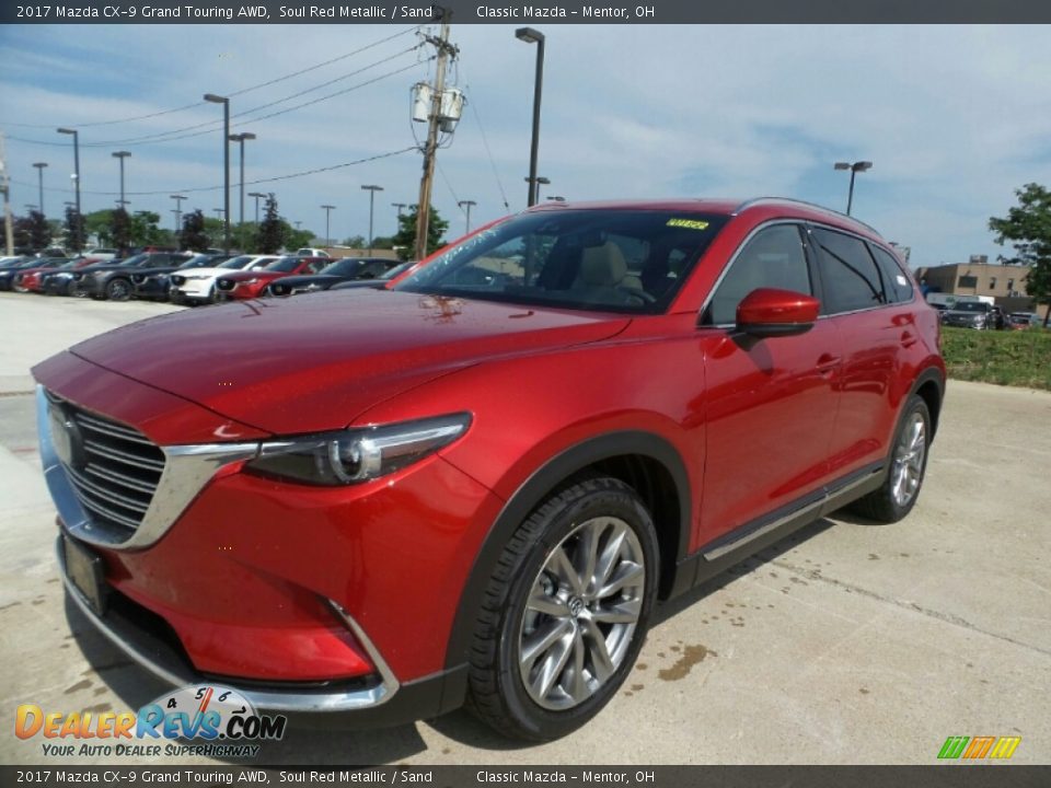 2017 Mazda CX-9 Grand Touring AWD Soul Red Metallic / Sand Photo #1