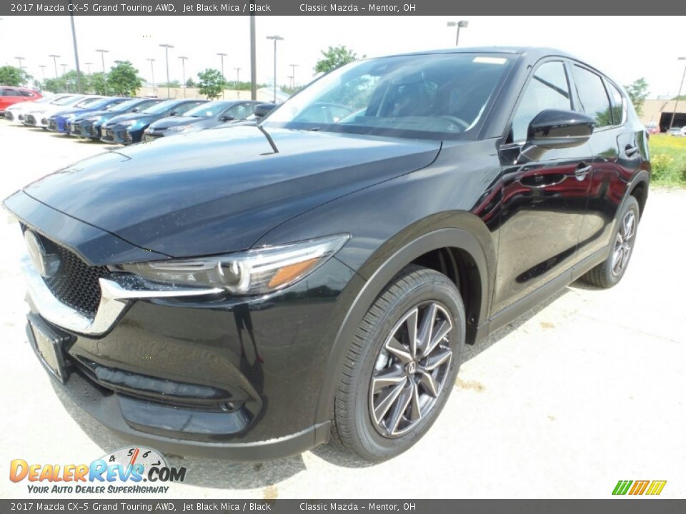 2017 Mazda CX-5 Grand Touring AWD Jet Black Mica / Black Photo #1