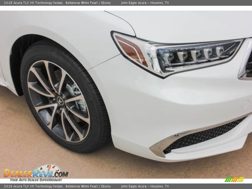 2018 Acura TLX V6 Technology Sedan Bellanova White Pearl / Ebony Photo #5