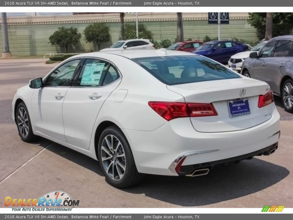 2018 Acura TLX V6 SH-AWD Sedan Bellanova White Pearl / Parchment Photo #5