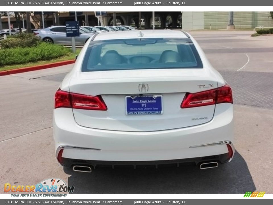 2018 Acura TLX V6 SH-AWD Sedan Bellanova White Pearl / Parchment Photo #6