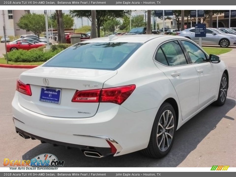 2018 Acura TLX V6 SH-AWD Sedan Bellanova White Pearl / Parchment Photo #7