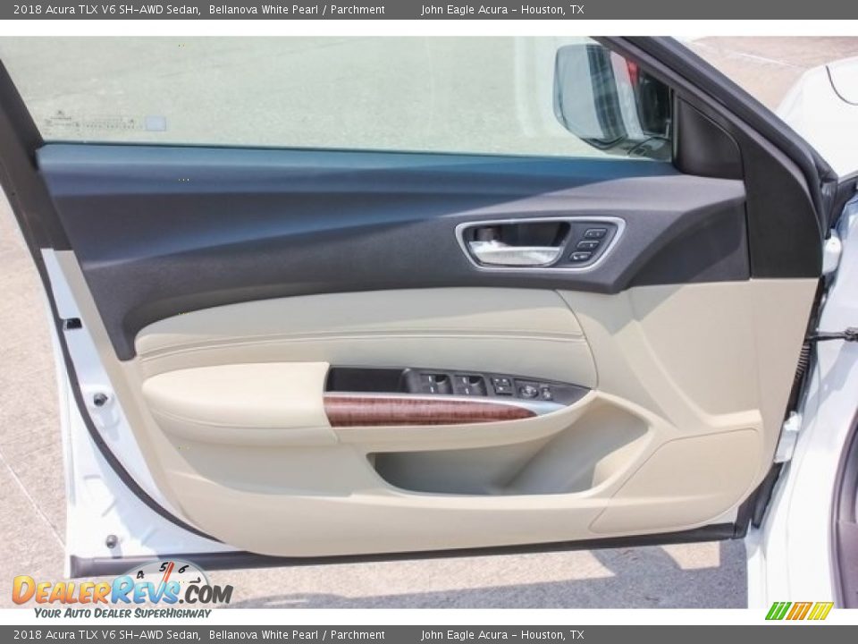 2018 Acura TLX V6 SH-AWD Sedan Bellanova White Pearl / Parchment Photo #12