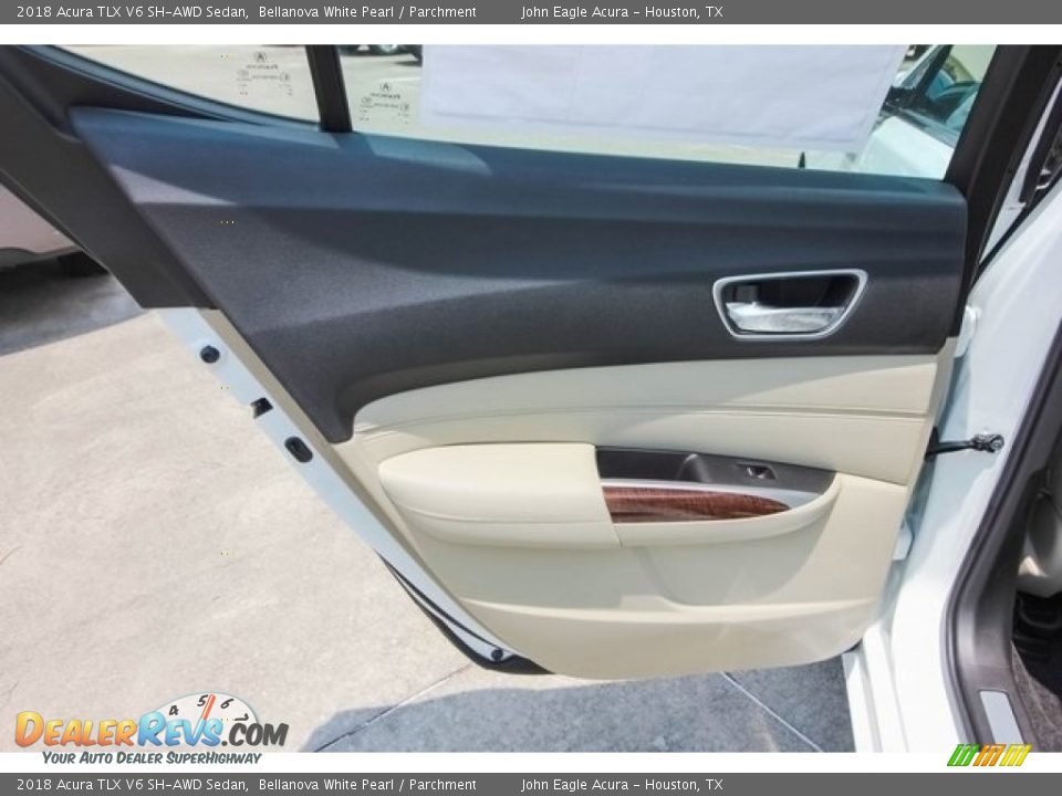 2018 Acura TLX V6 SH-AWD Sedan Bellanova White Pearl / Parchment Photo #16