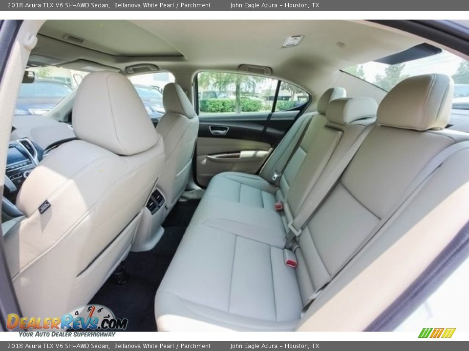 2018 Acura TLX V6 SH-AWD Sedan Bellanova White Pearl / Parchment Photo #17
