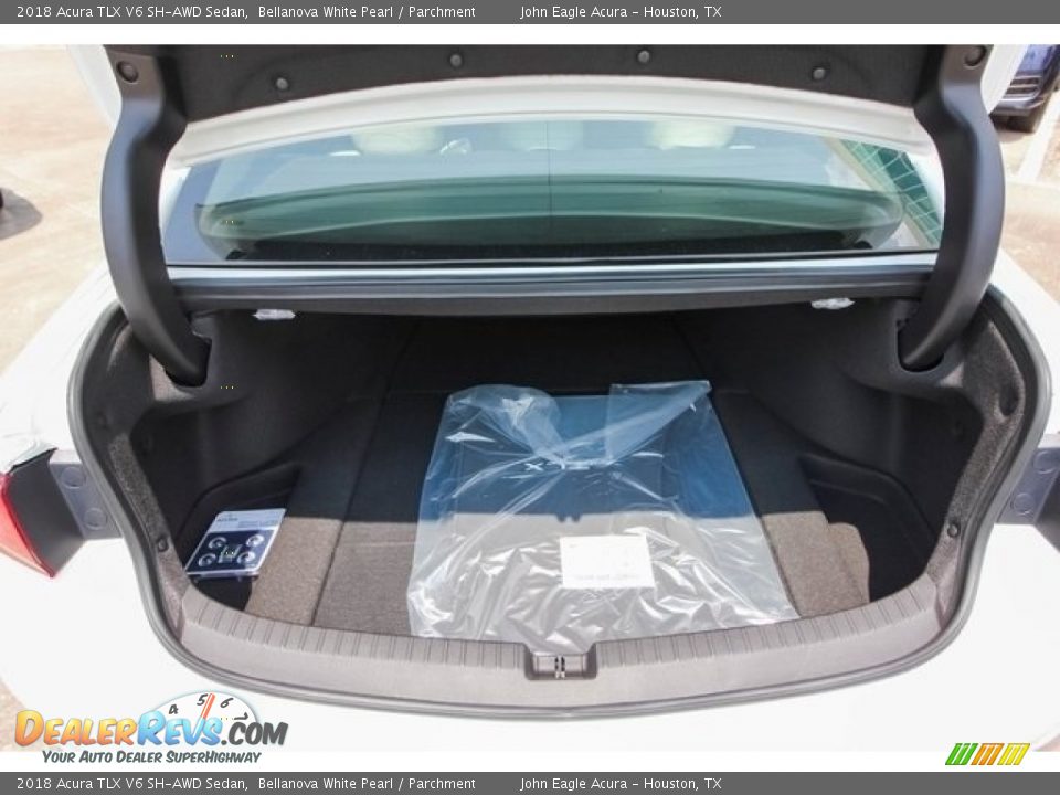 2018 Acura TLX V6 SH-AWD Sedan Bellanova White Pearl / Parchment Photo #18