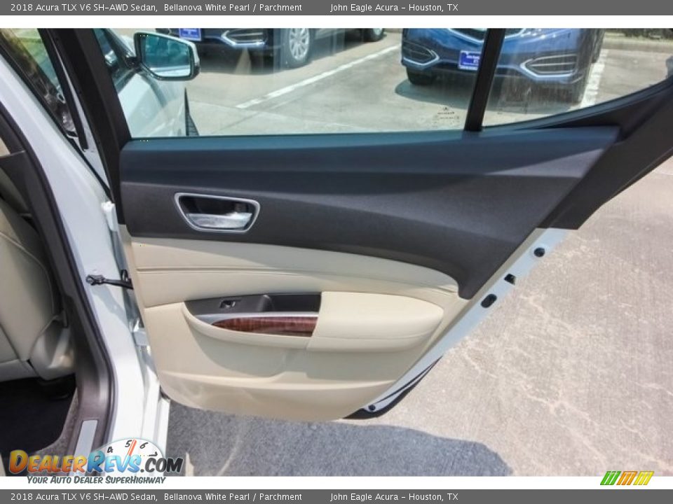 2018 Acura TLX V6 SH-AWD Sedan Bellanova White Pearl / Parchment Photo #19
