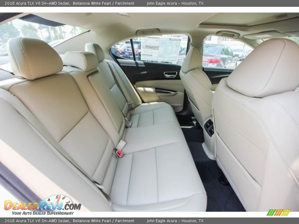 2018 Acura TLX V6 SH-AWD Sedan Bellanova White Pearl / Parchment Photo #20