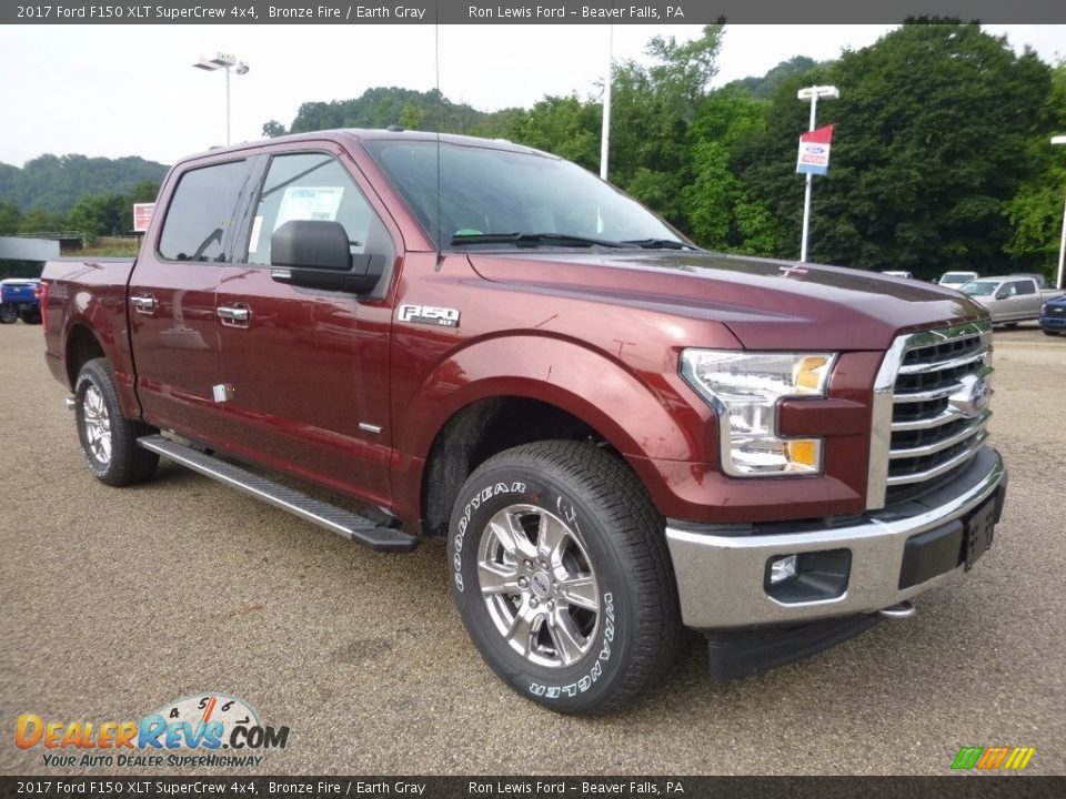 2017 Ford F150 XLT SuperCrew 4x4 Bronze Fire / Earth Gray Photo #8