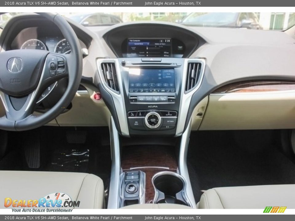 2018 Acura TLX V6 SH-AWD Sedan Bellanova White Pearl / Parchment Photo #26