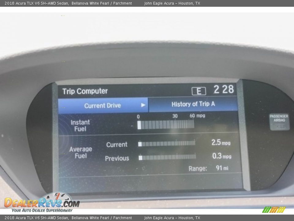 2018 Acura TLX V6 SH-AWD Sedan Bellanova White Pearl / Parchment Photo #27