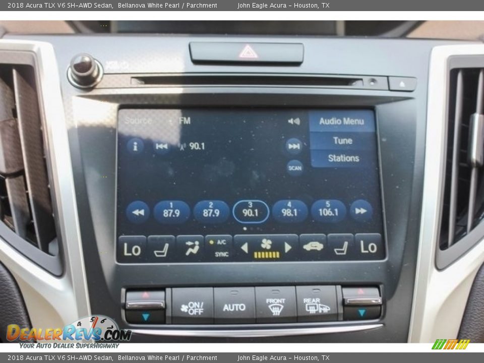 2018 Acura TLX V6 SH-AWD Sedan Bellanova White Pearl / Parchment Photo #28