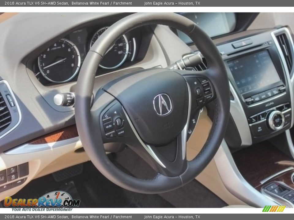 2018 Acura TLX V6 SH-AWD Sedan Bellanova White Pearl / Parchment Photo #31