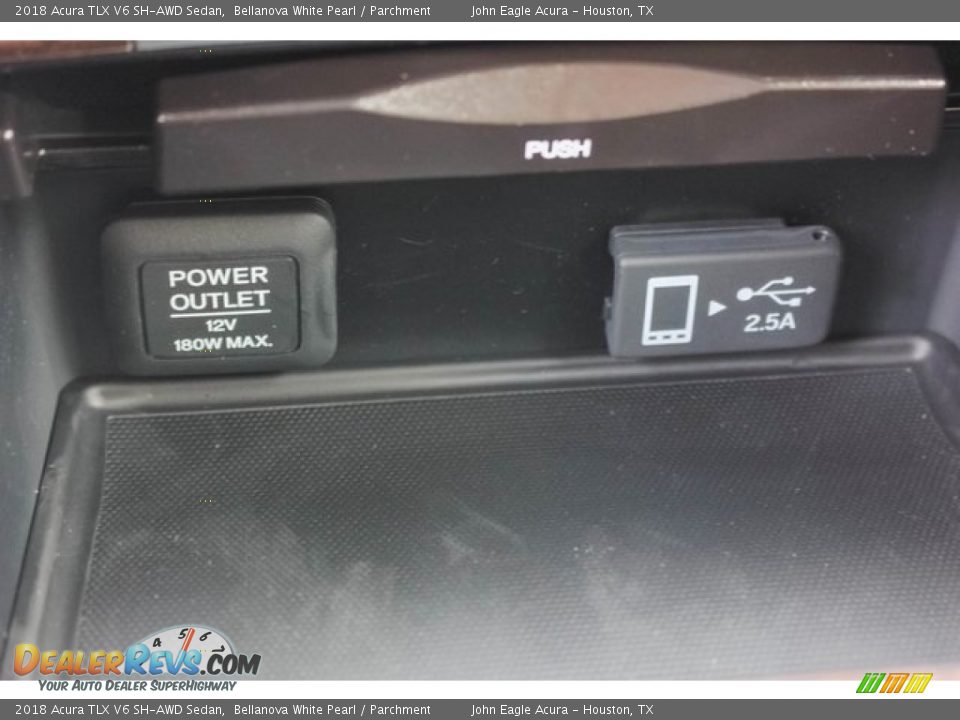 2018 Acura TLX V6 SH-AWD Sedan Bellanova White Pearl / Parchment Photo #35