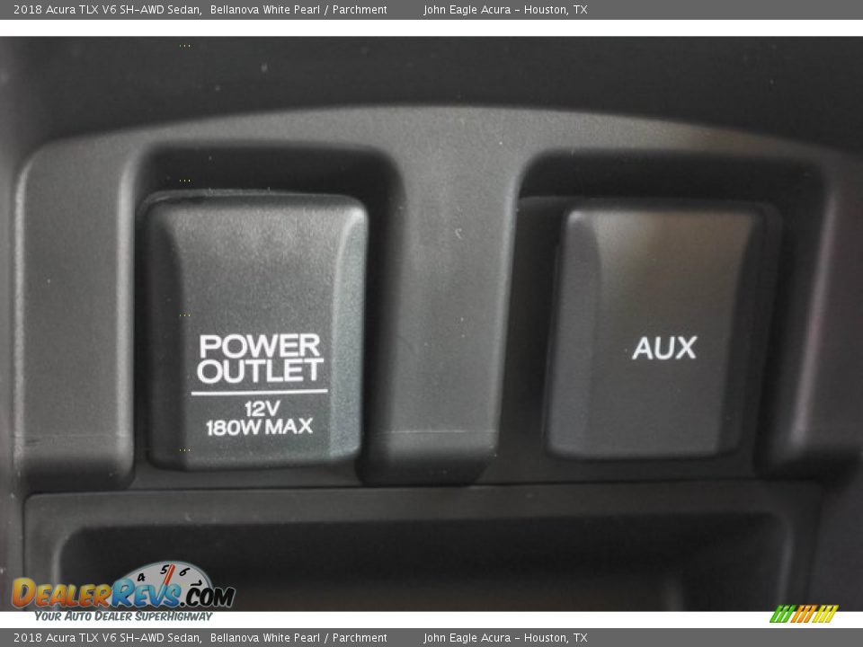 2018 Acura TLX V6 SH-AWD Sedan Bellanova White Pearl / Parchment Photo #36