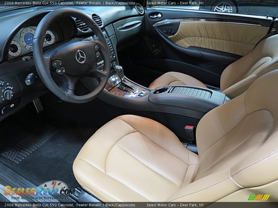 2009 Mercedes-Benz CLK 550 Cabriolet Pewter Metallic / Black/Cappuccino Photo #16