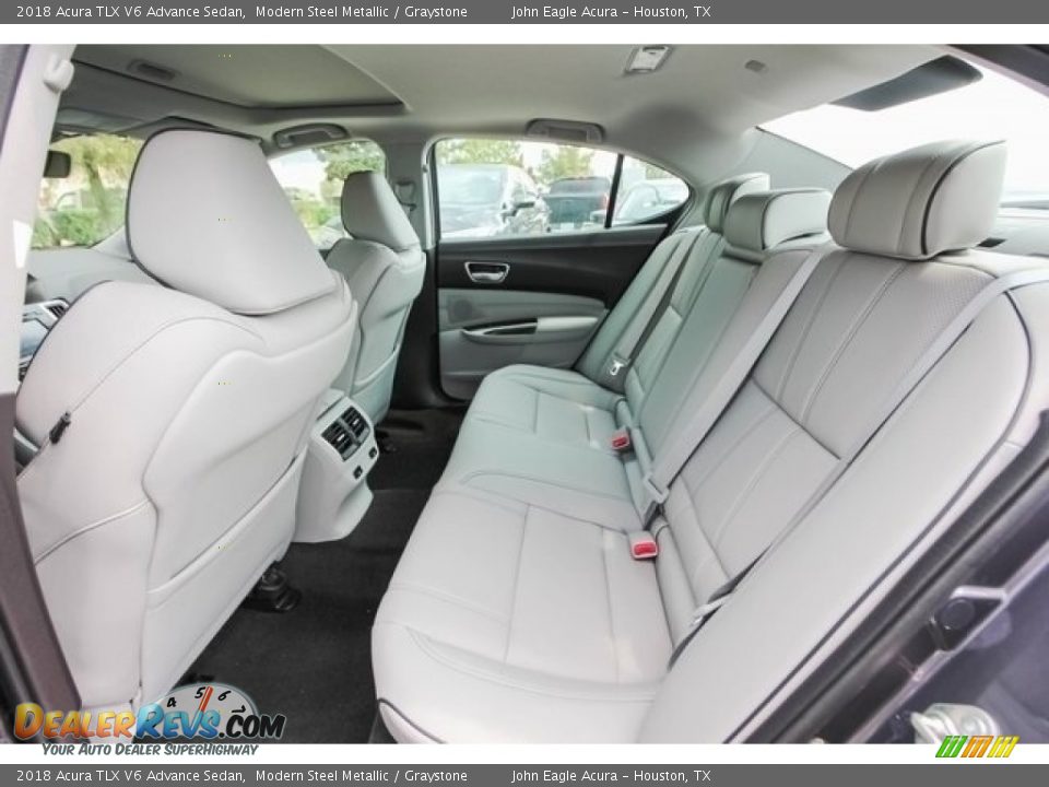 Rear Seat of 2018 Acura TLX V6 Advance Sedan Photo #17