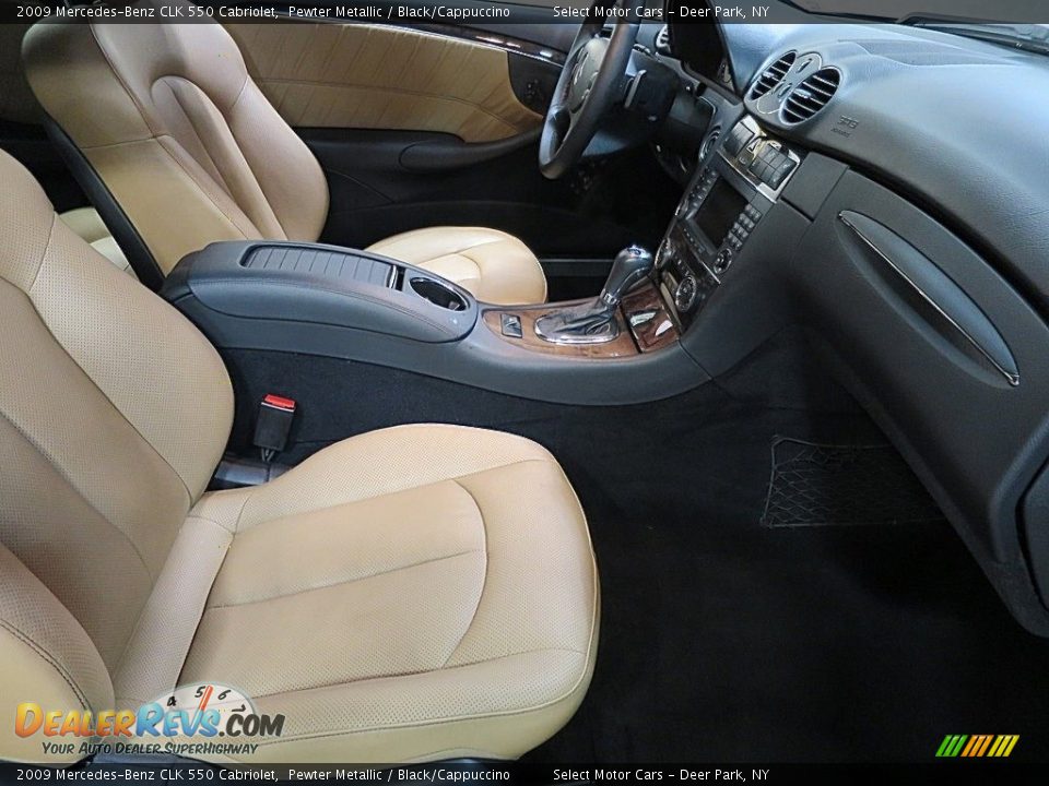 2009 Mercedes-Benz CLK 550 Cabriolet Pewter Metallic / Black/Cappuccino Photo #19